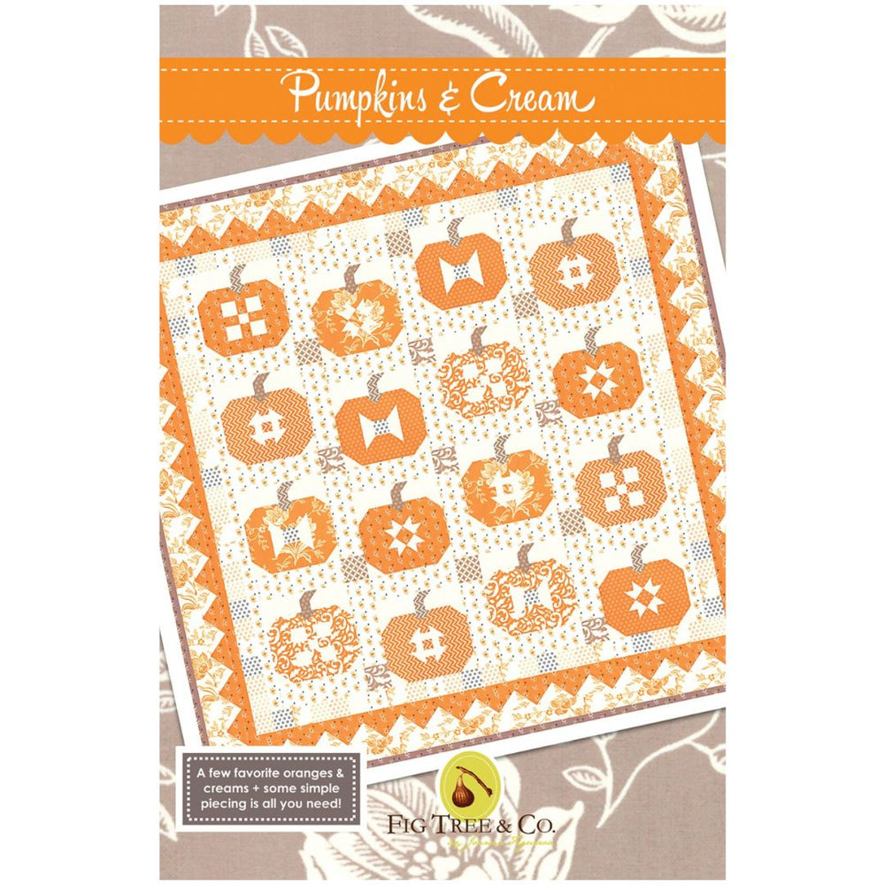 
                      
                        Quilt Vorlage "Pumpkins & Cream", Halloween/Herbst
                      
                    