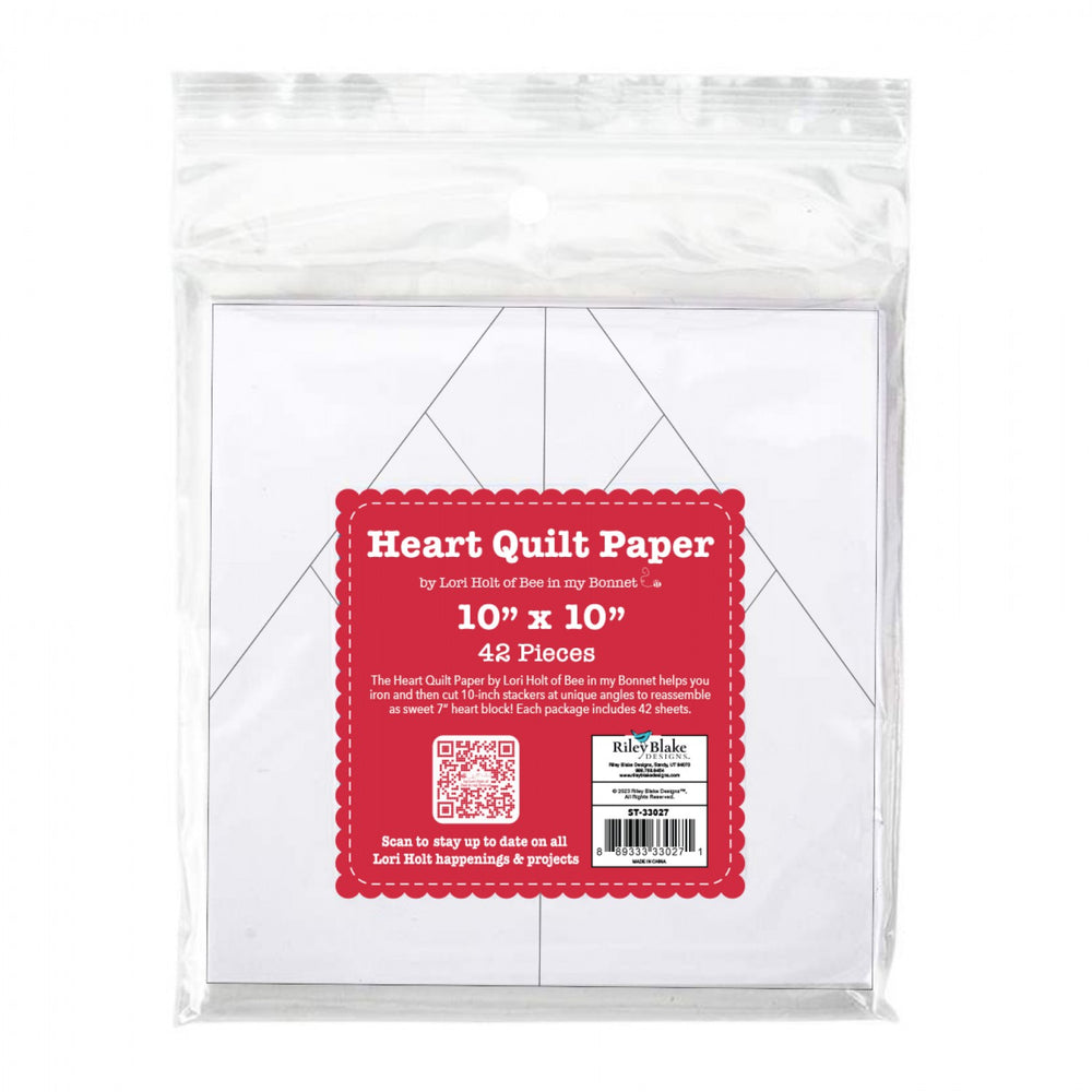 "Heart Quilt Paper", Lori Holt, Riley Blake Designs, Foundation Paper