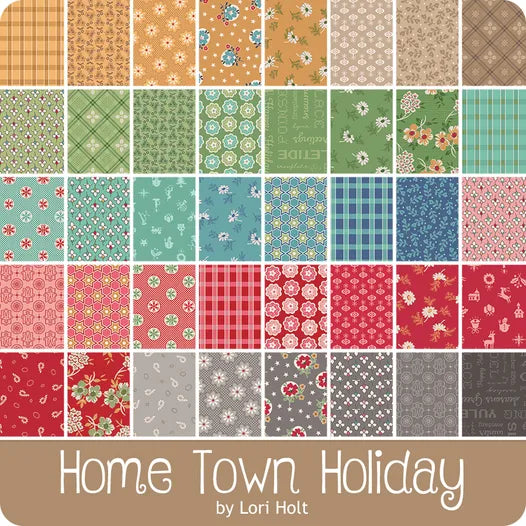 Charm Pack "Home Town Holiday", 5 Inch, Lori Holt, Riley Blake Designs, Precuts