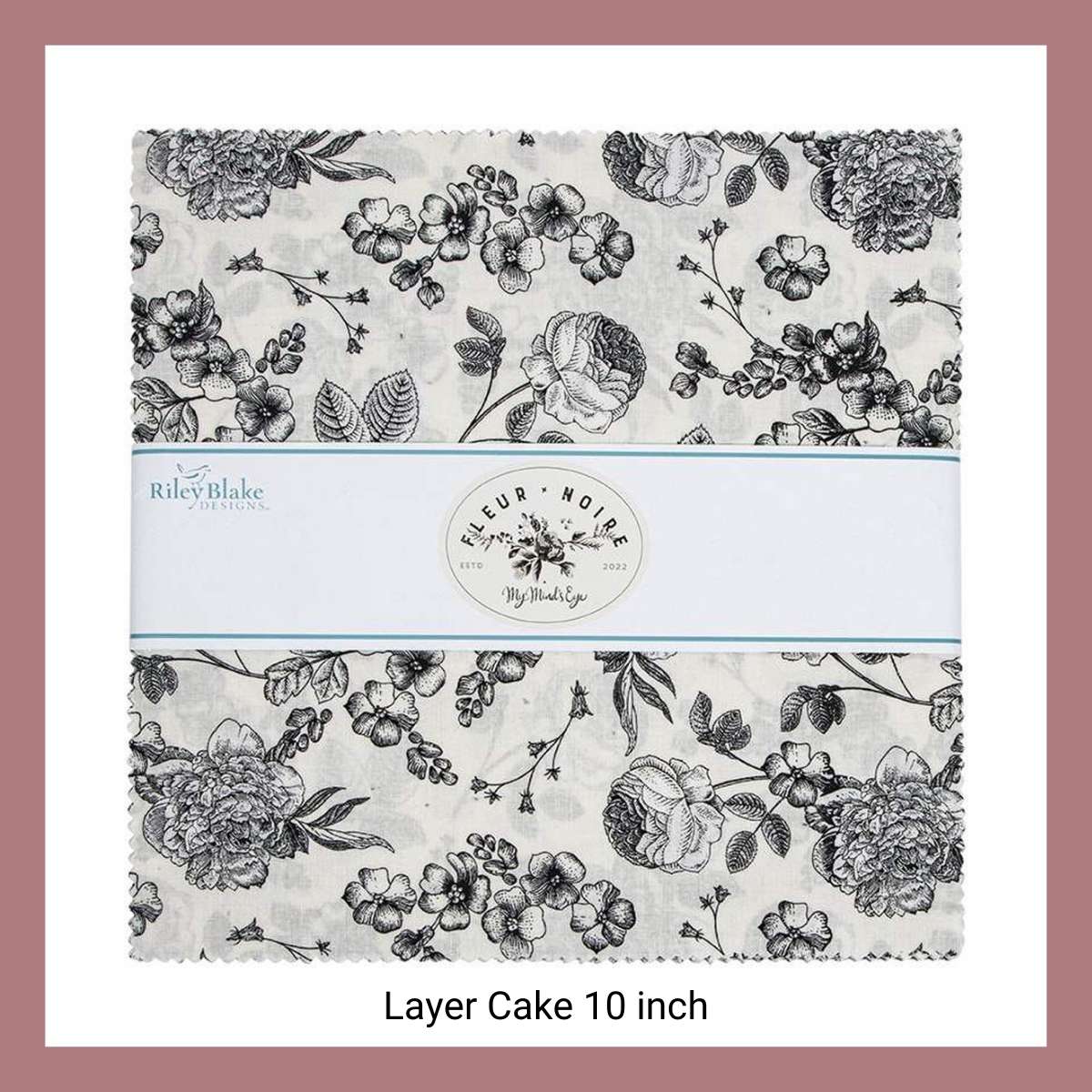 "Fleur Noire", Patchworkstoff, My Mind's Eye, Layer Cake, Riley Blake Designs